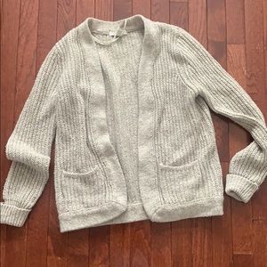 Forever 21 Cozy Tan Knit Cardigan With Pockets